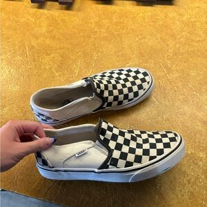 Checkered board vans